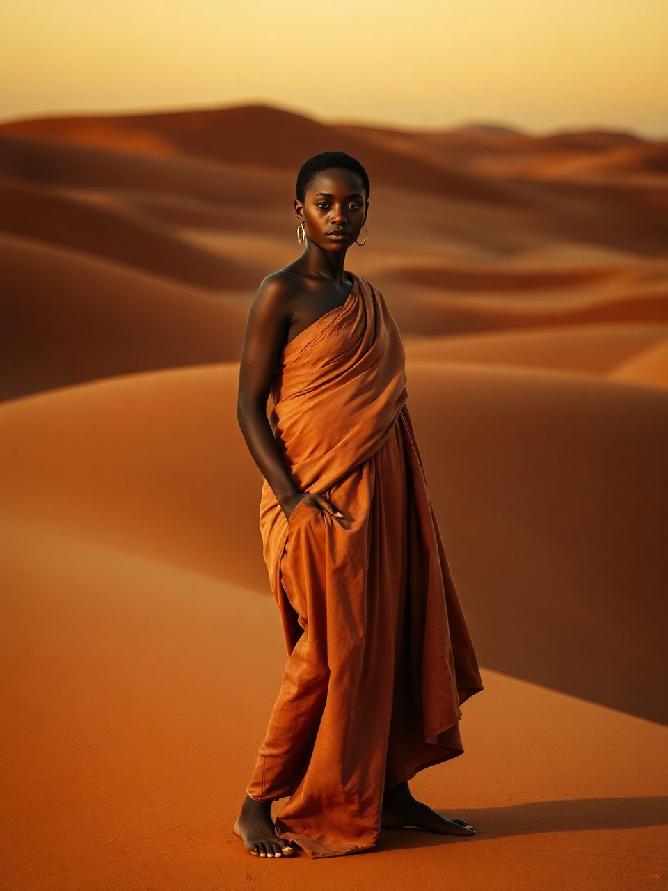 Beauty Rebels editorial desert portrait